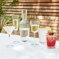 GLOBAL VIEWS S/4 HAMMERED DOF GLASSES - Decorative Accents