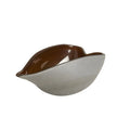 GLOBAL VIEWS FROSTED GREY BOWL W/AMBER CASING - Art