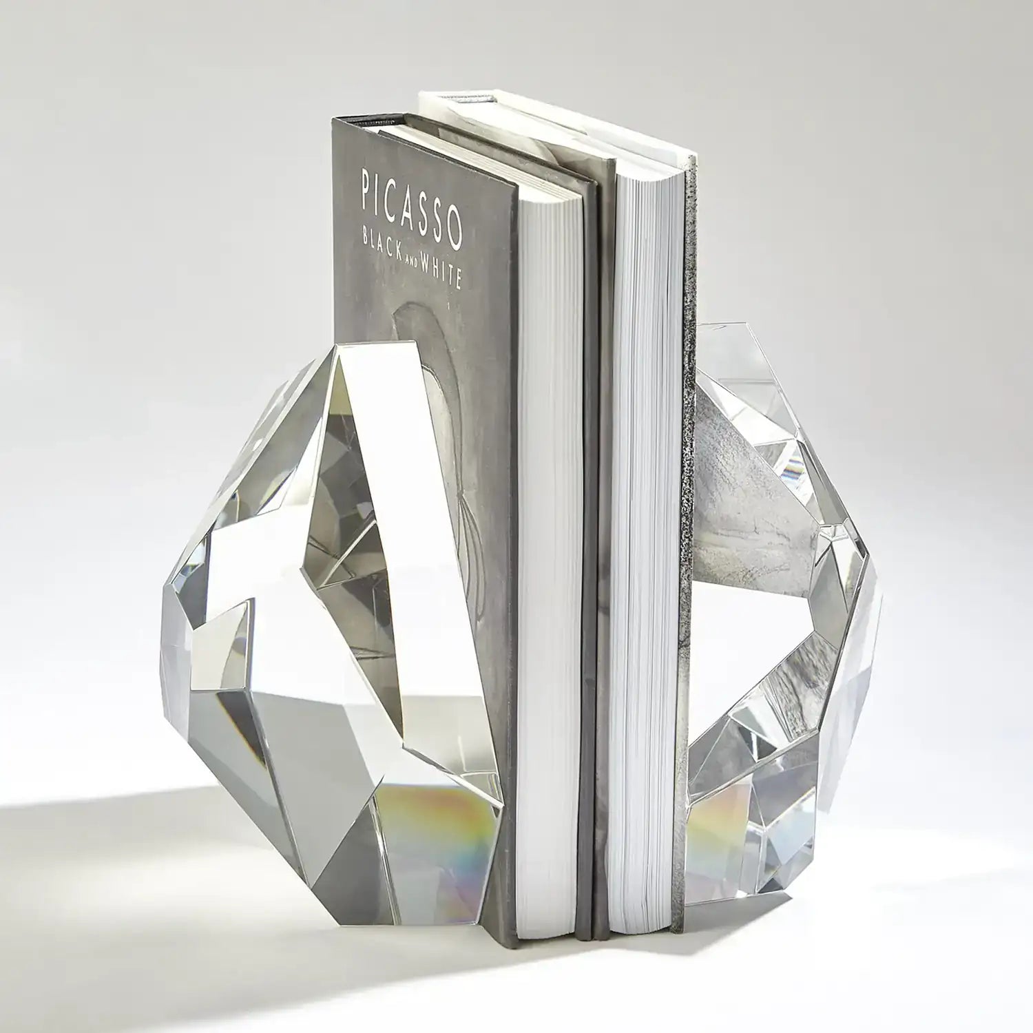 GLOBAL VIEWS S/2 CRYSTAL BOOKENDS - Decorative Accents