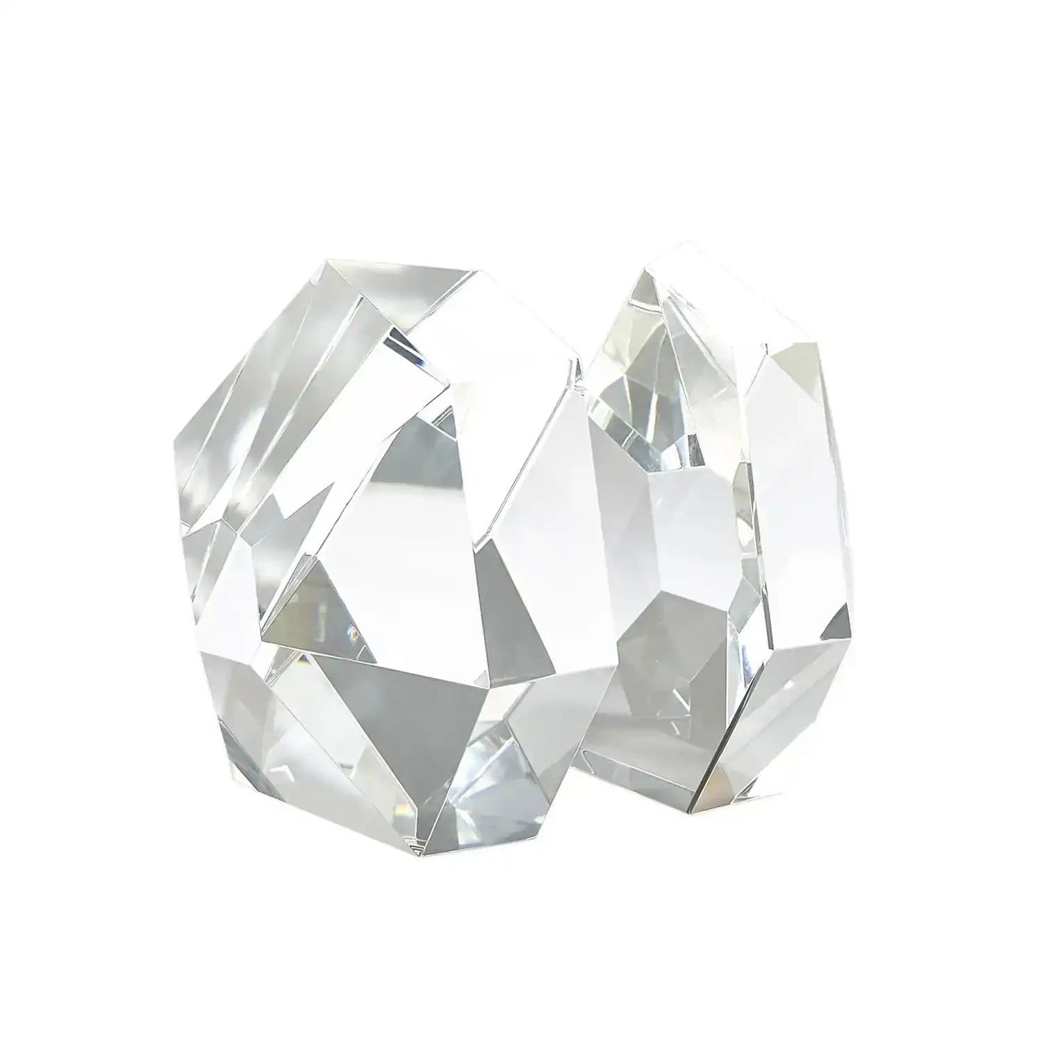 GLOBAL VIEWS S/2 CRYSTAL BOOKENDS - Decorative Accents