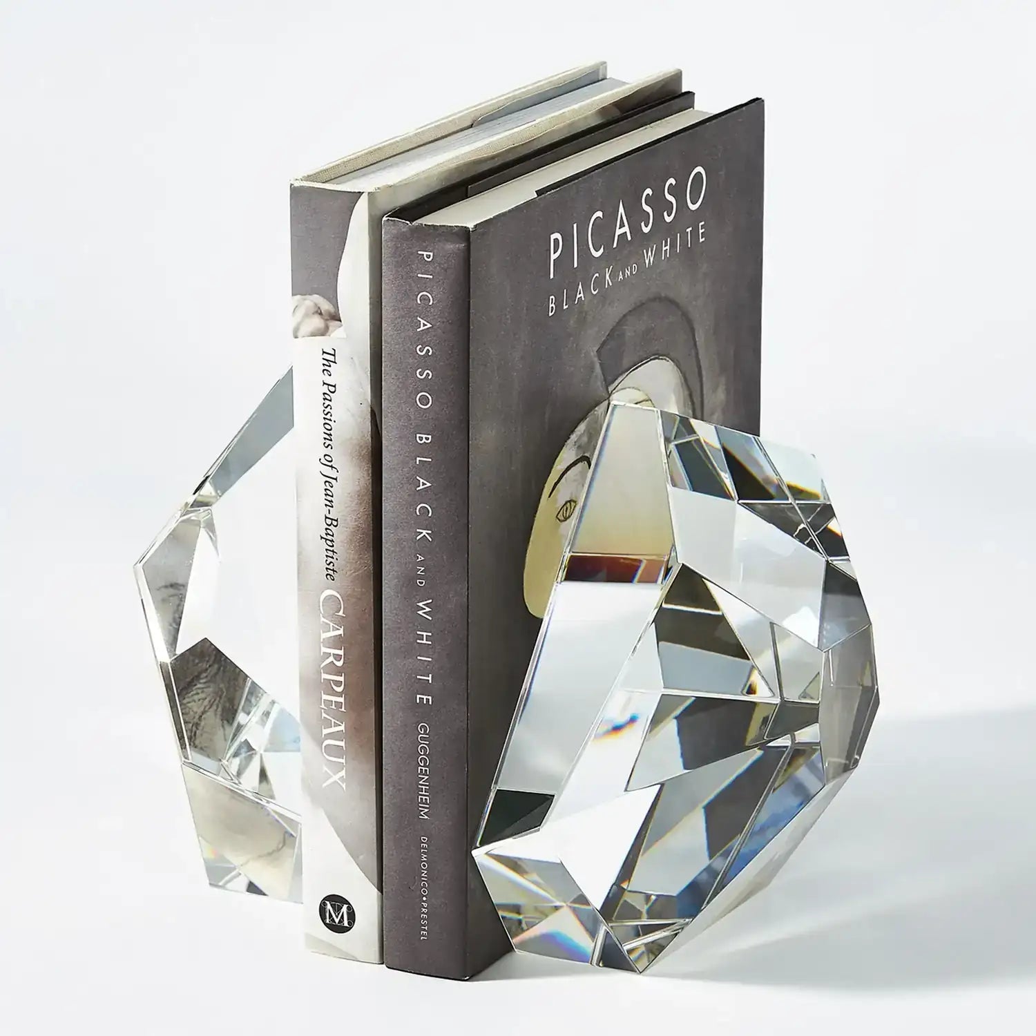 GLOBAL VIEWS S/2 CRYSTAL BOOKENDS - Decorative Accents