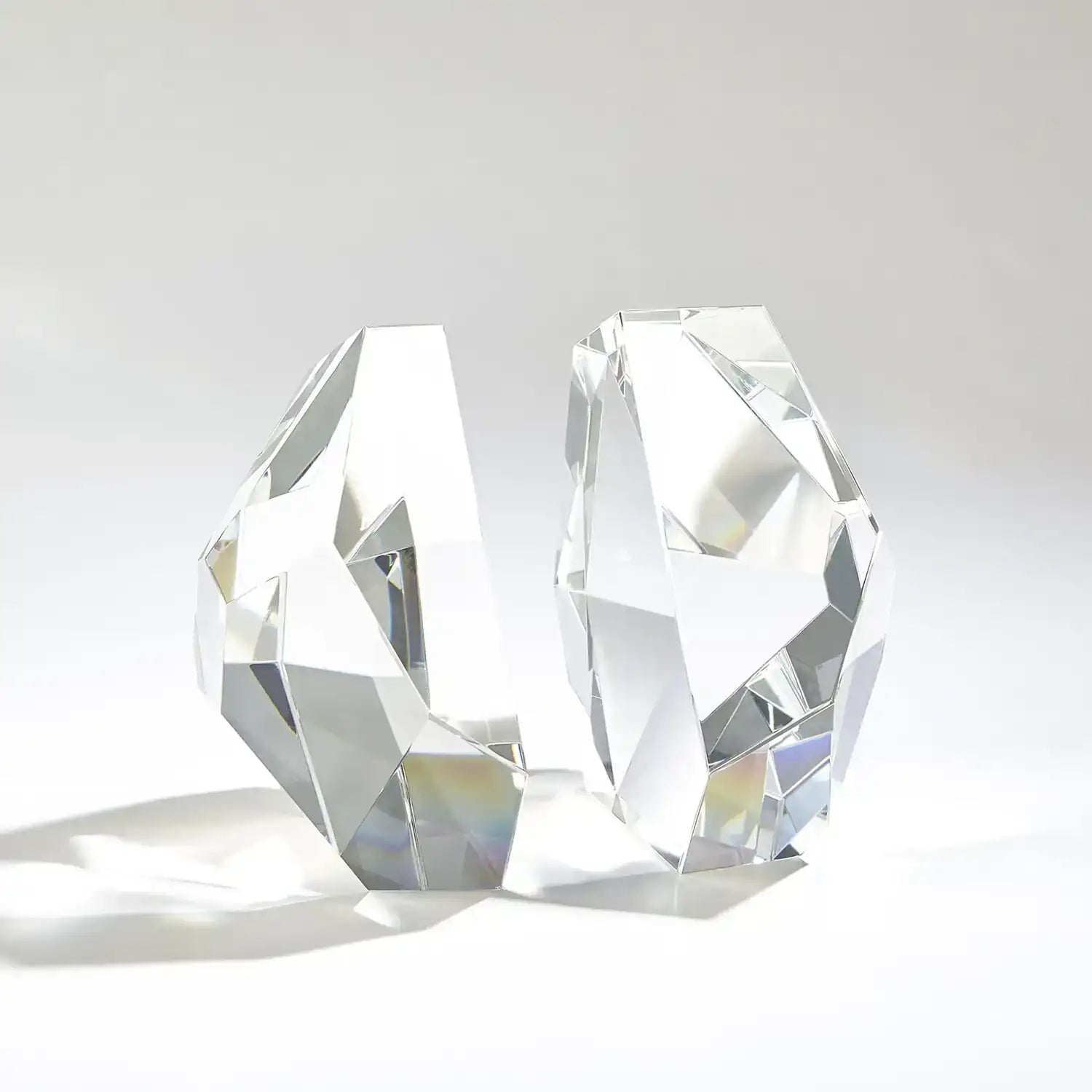 GLOBAL VIEWS S/2 CRYSTAL BOOKENDS - Decorative Accents