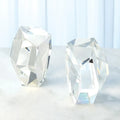 GLOBAL VIEWS S/2 CRYSTAL BOOKENDS - Decorative Accents