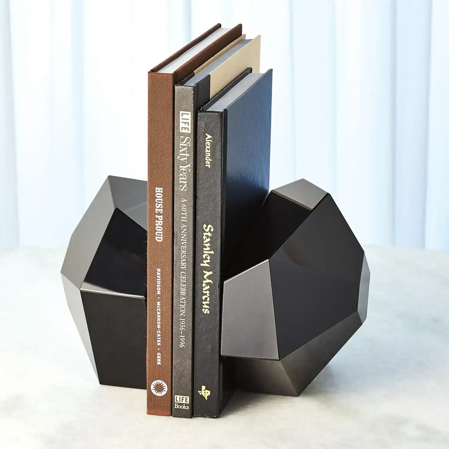 GLOBAL VIEWS S/2 CRYSTAL BOOKENDS - Decorative Accents