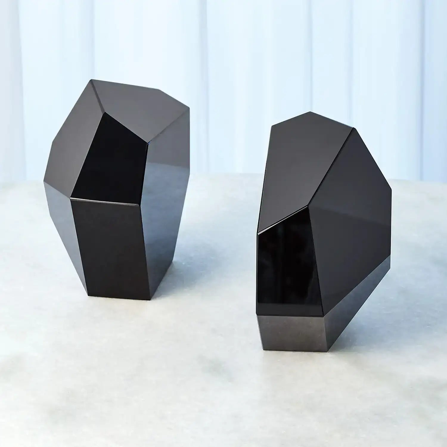 GLOBAL VIEWS S/2 CRYSTAL BOOKENDS - Decorative Accents