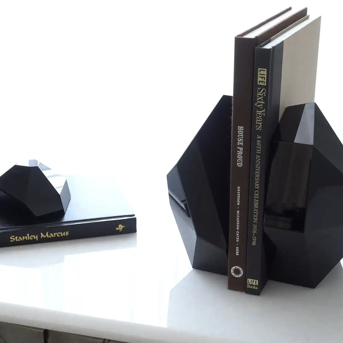 GLOBAL VIEWS S/2 CRYSTAL BOOKENDS - Decorative Accents