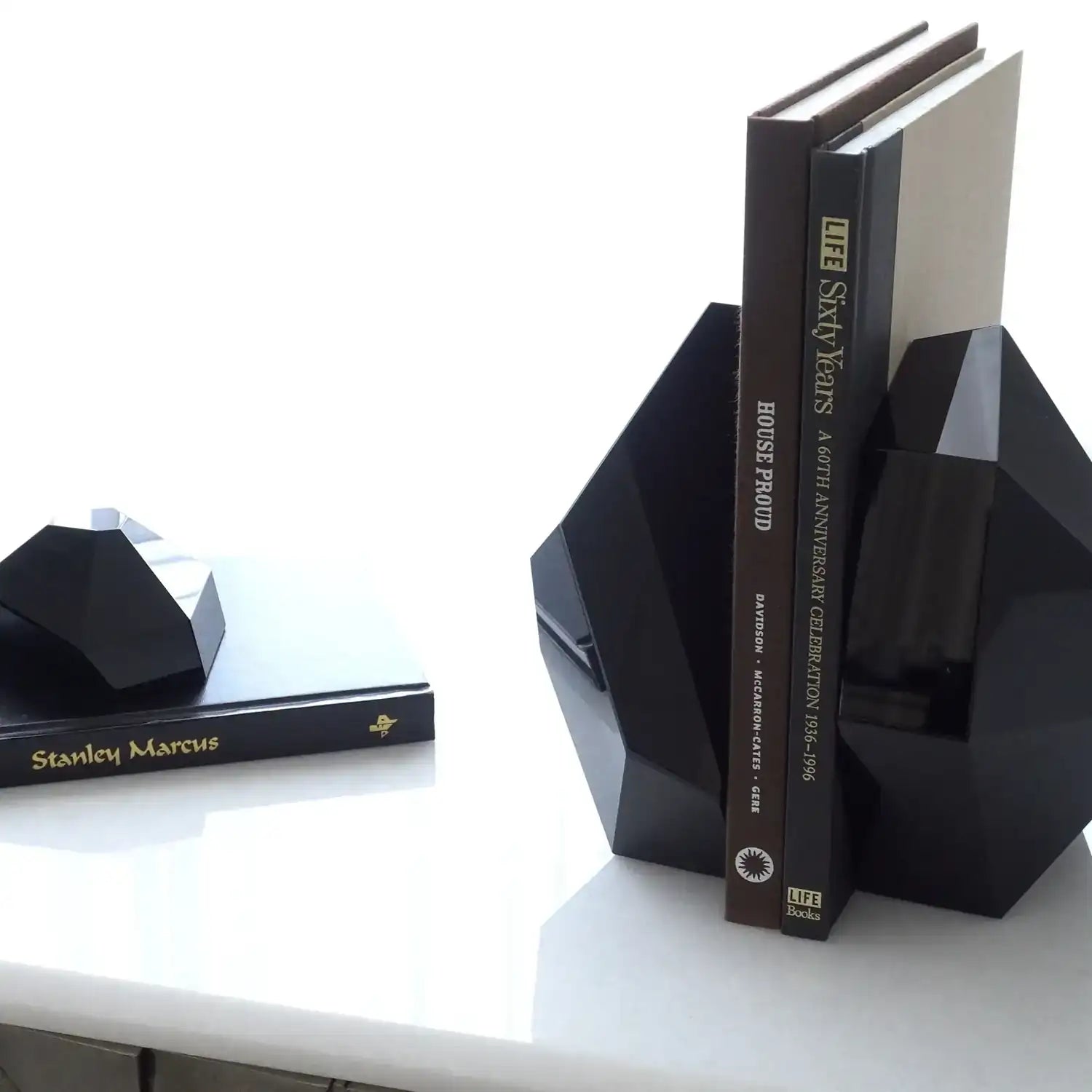 GLOBAL VIEWS S/2 CRYSTAL BOOKENDS - Decorative Accents