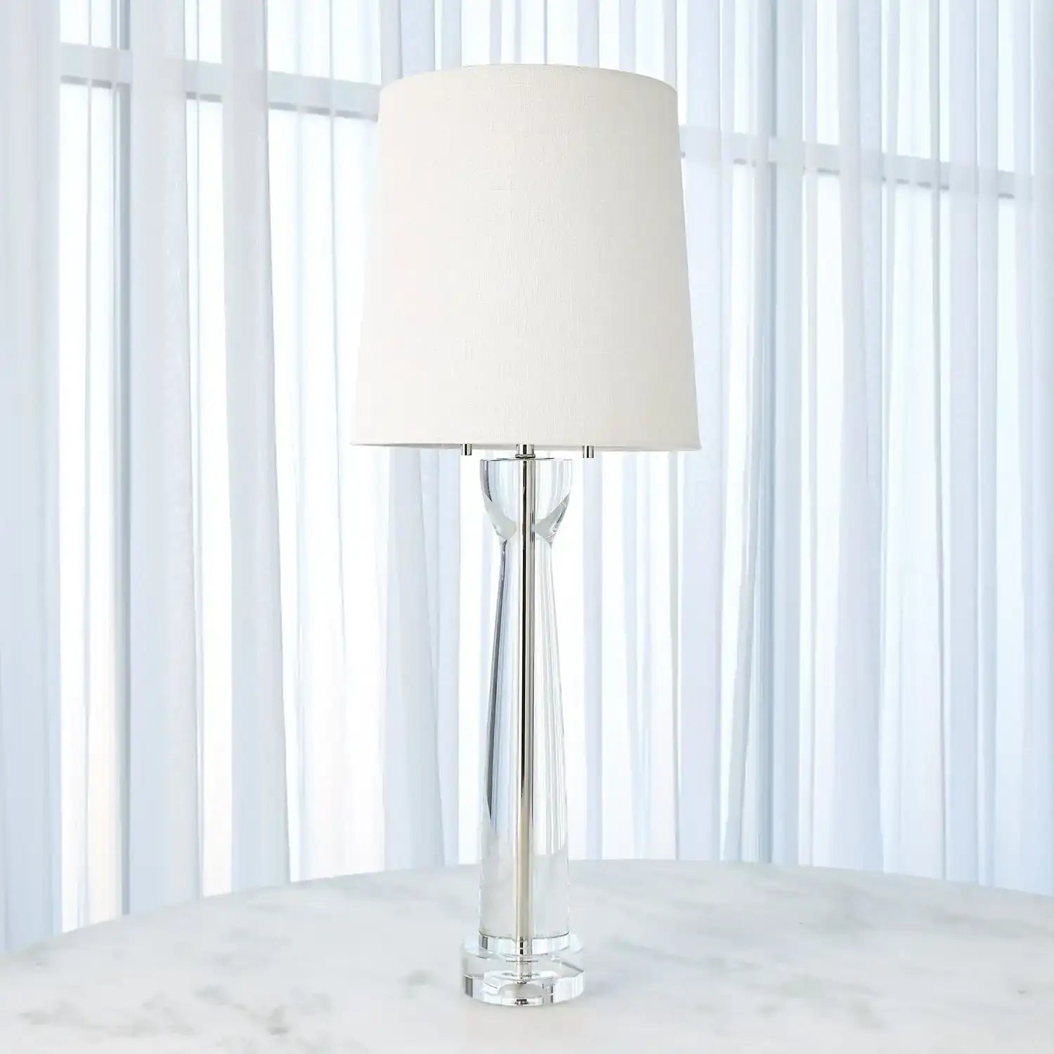 GLOBAL VIEWS, MODERN CRYSTAL COLUMN LAMP, TABLE LAMPS