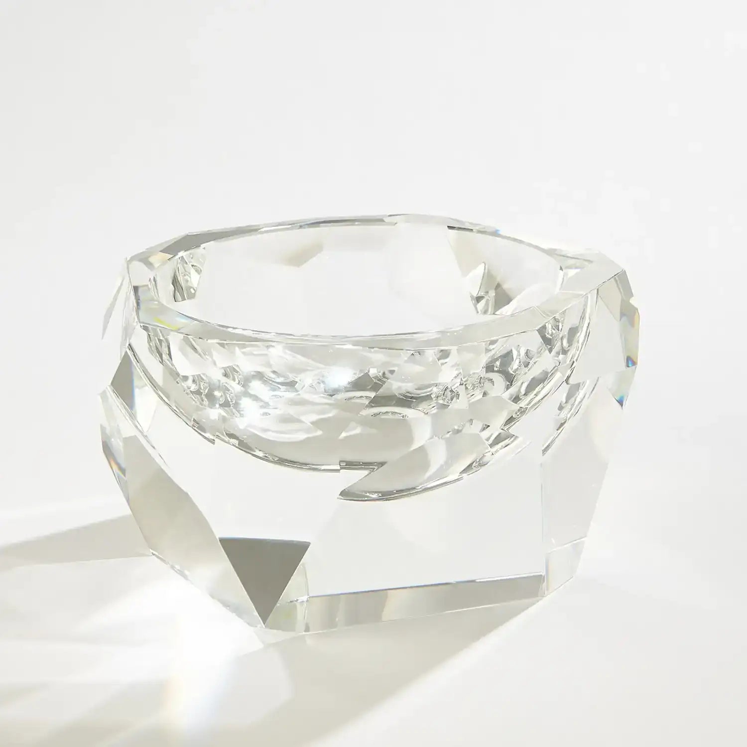 GLOBAL VIEWS MULTI FACET CRYSTAL BOWL - Art