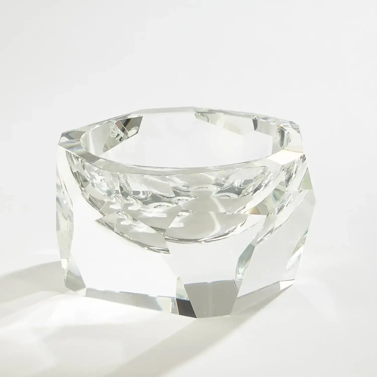 GLOBAL VIEWS MULTI FACET CRYSTAL BOWL - Art