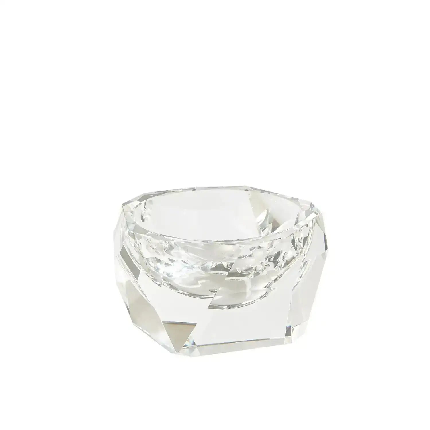 GLOBAL VIEWS MULTI FACET CRYSTAL BOWL - Art