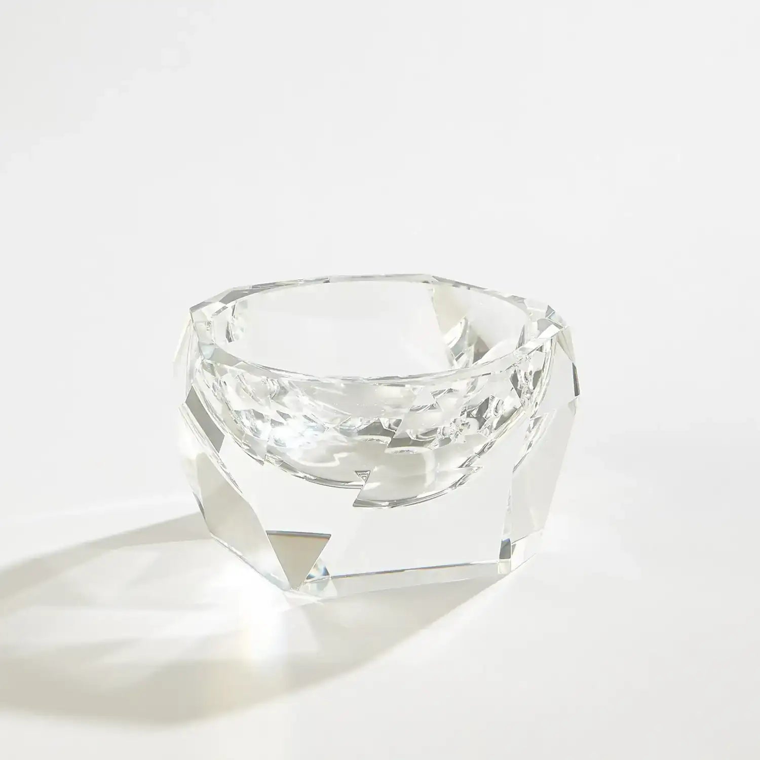 GLOBAL VIEWS MULTI FACET CRYSTAL BOWL - Art
