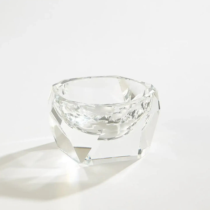 GLOBAL VIEWS MULTI FACET CRYSTAL BOWL - Art