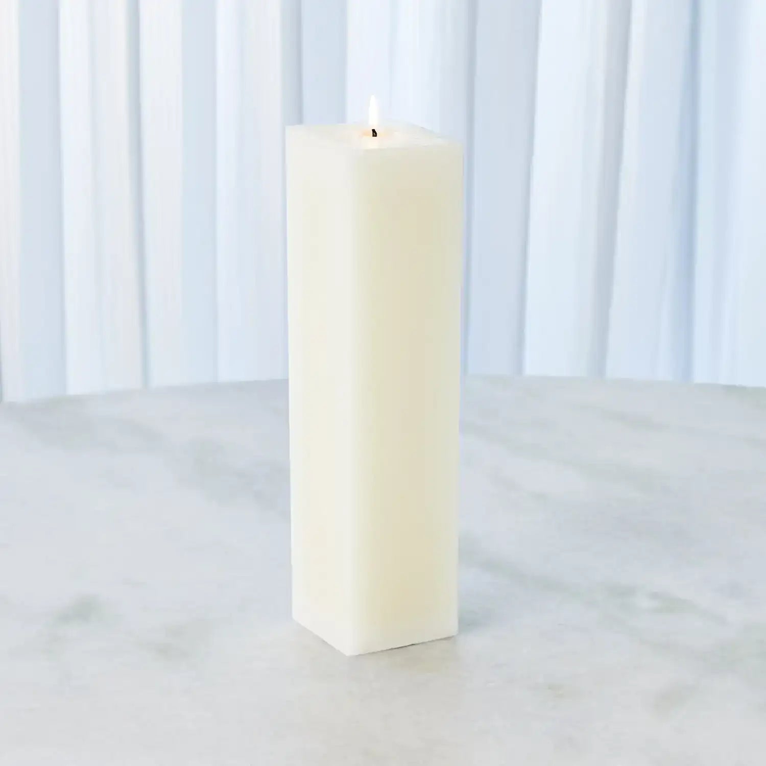 GLOBAL VIEWS SQUARE PILLAR CANDLE - Decorative Accents