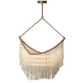 GLOBAL VIEWS, DRAPED GLASS CHANDELIER, CHANDELIER LIGHT