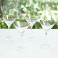 GLOBAL VIEWS S/4 HAMMERED MARTINI GLASSES - Decorative Accents