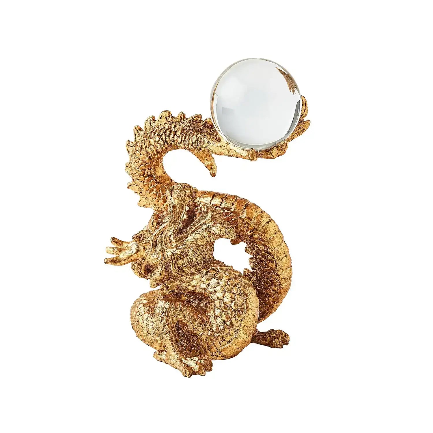 GLOBAL VIEWS DRAGON HOLDING SPHERE - Decorative Accents