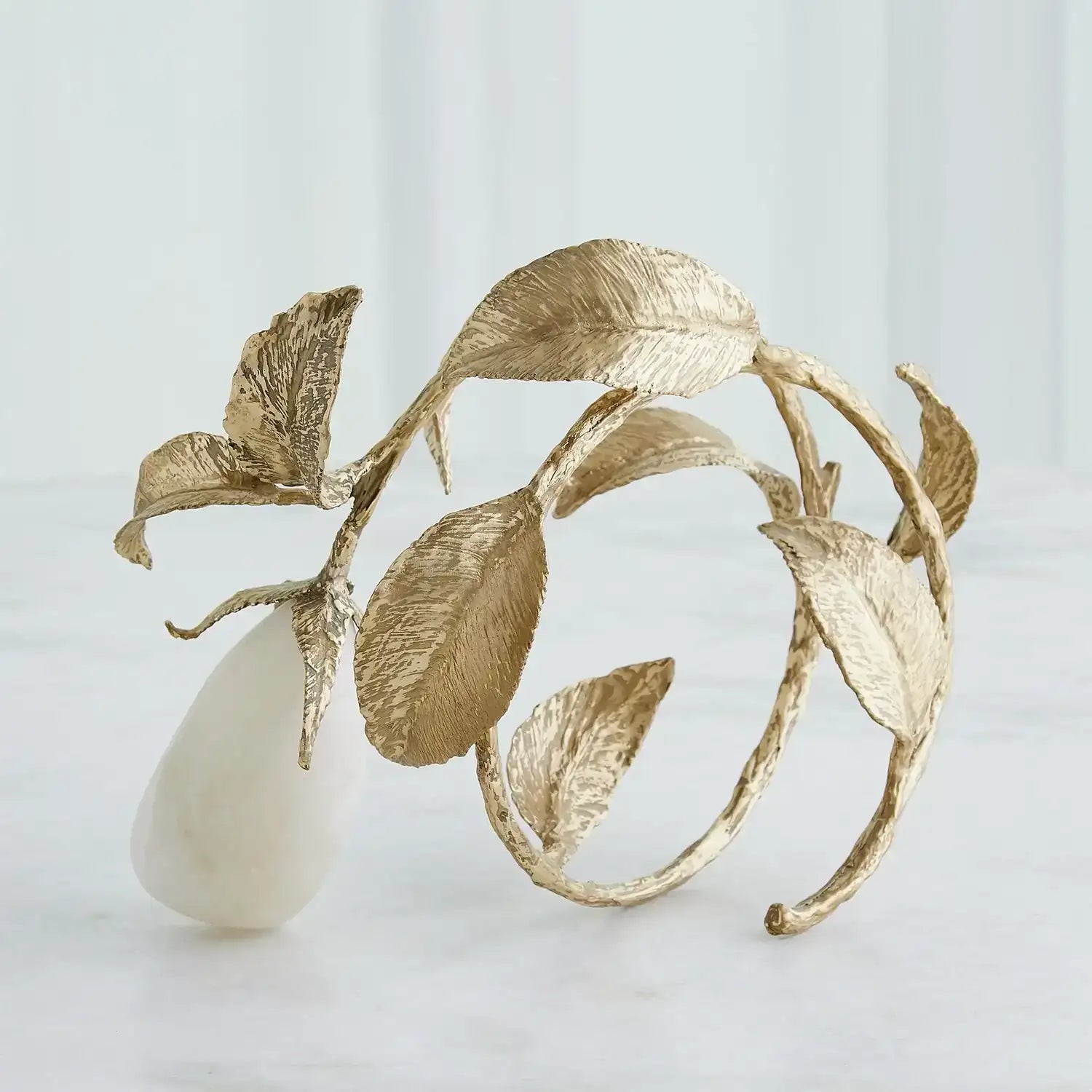 GLOBAL VIEWS STONE FRUIT SCULPTURE - Decorative Accents
