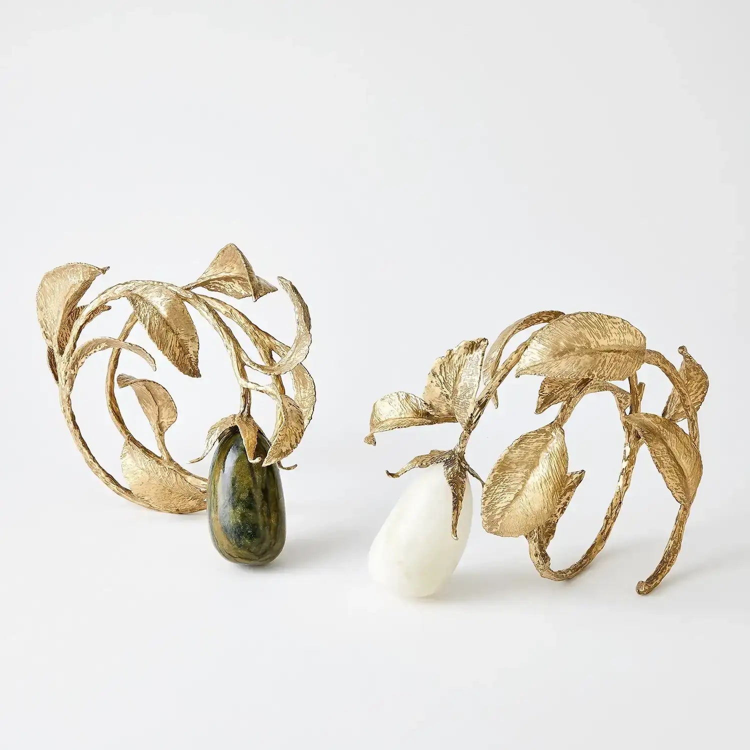 GLOBAL VIEWS STONE FRUIT SCULPTURE - Decorative Accents