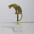 GLOBAL VIEWS PERCHED JAGUAR ON STAND - Decorative Accents