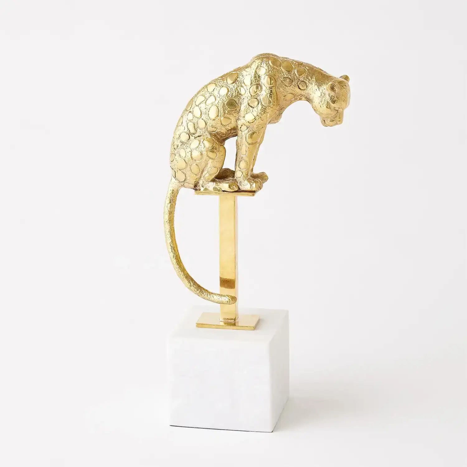 GLOBAL VIEWS PERCHED JAGUAR ON STAND - Decorative Accents