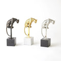 GLOBAL VIEWS PERCHED JAGUAR ON STAND - Decorative Accents