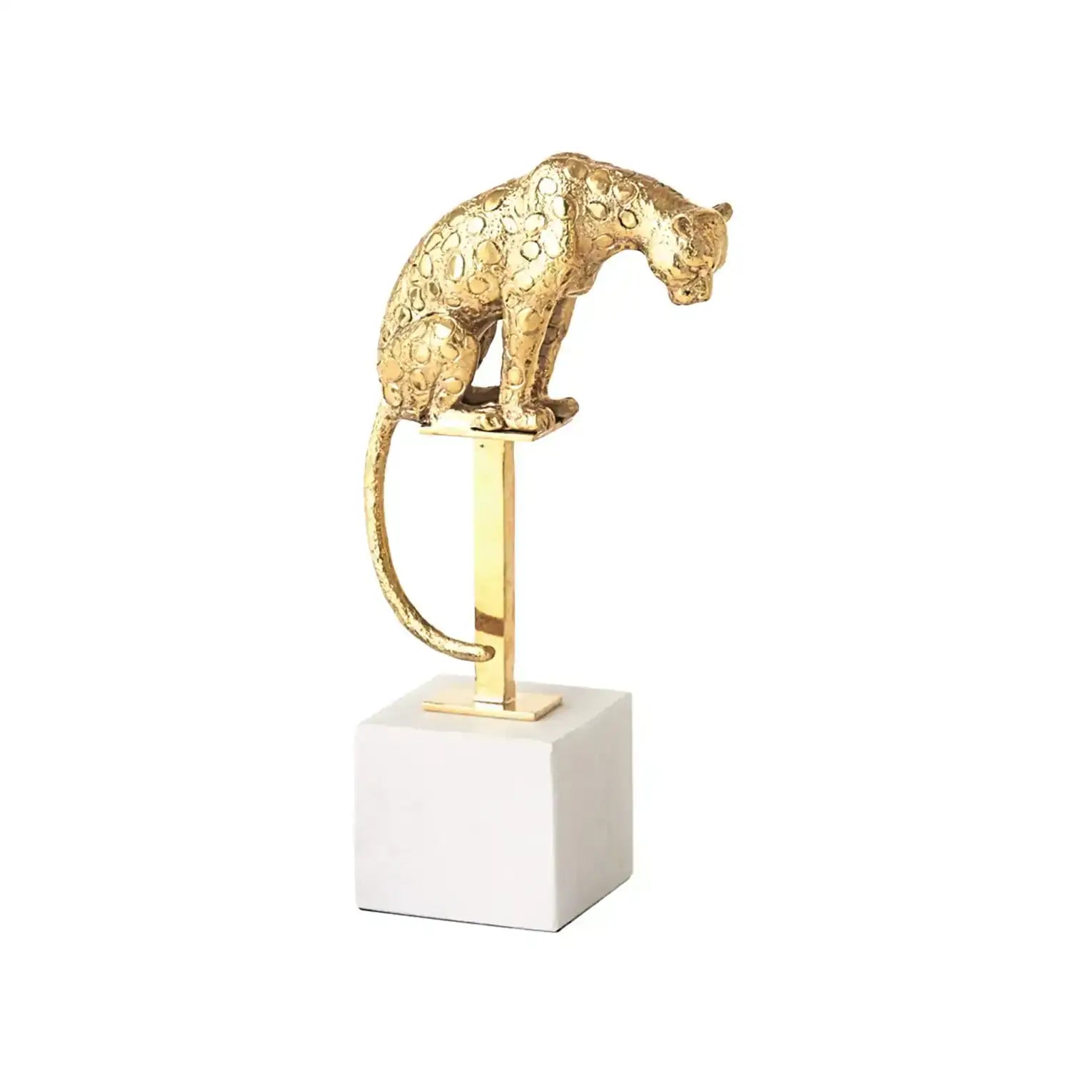GLOBAL VIEWS PERCHED JAGUAR ON STAND - Decorative Accents