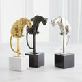 GLOBAL VIEWS PERCHED JAGUAR ON STAND - Decorative Accents