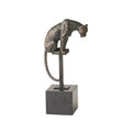 GLOBAL VIEWS PERCHED JAGUAR ON STAND - Decorative Accents