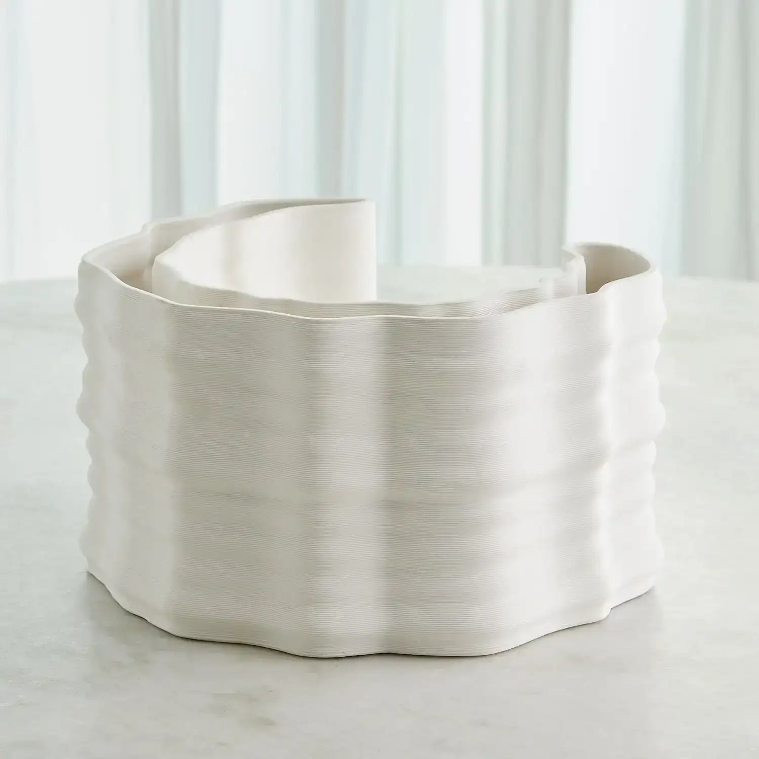 GLOBAL VIEWS CRESCENT PRINTED VASE - Decorative Accents