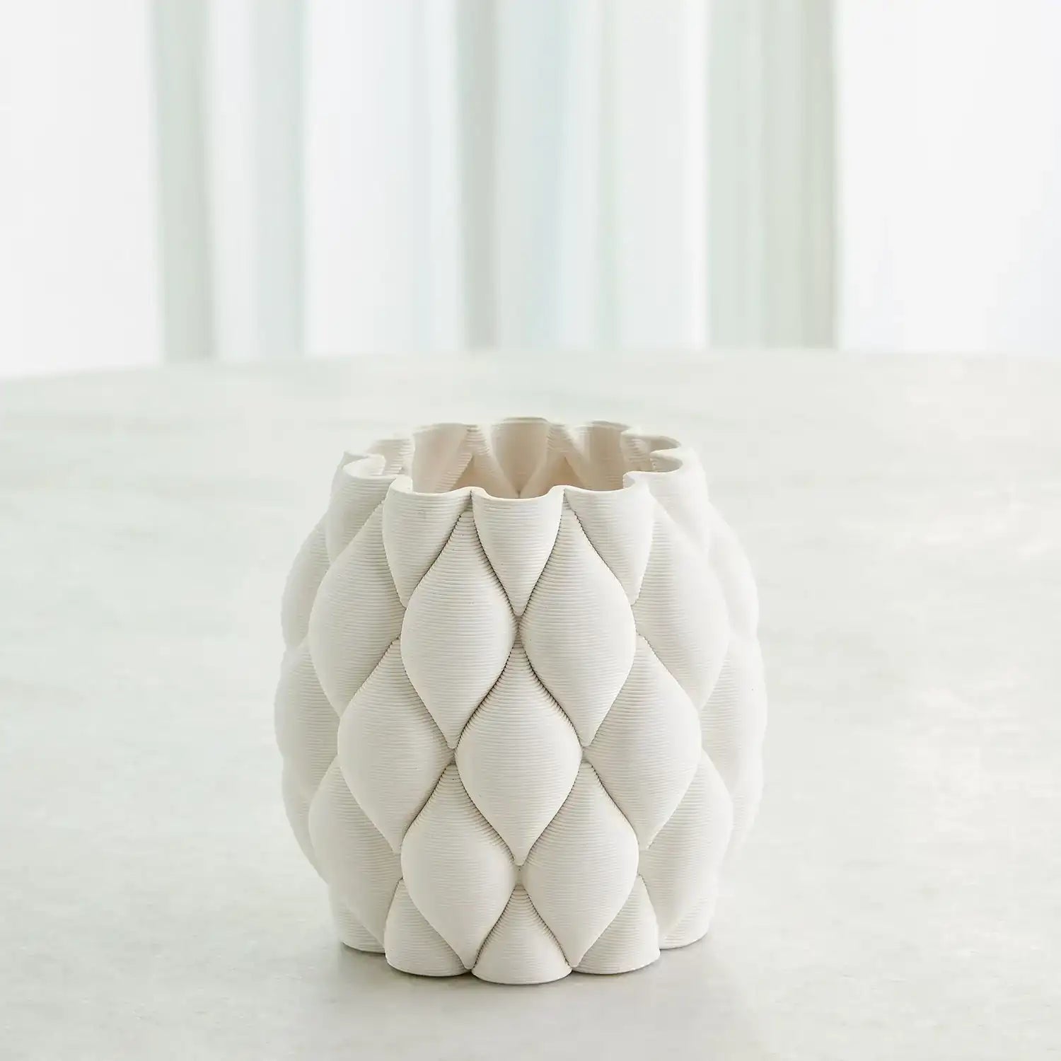 GLOBAL VIEWS PILLOWED PRINTED VASE - Decorative Accents