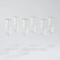 GLOBAL VIEWS S/6 CELEBRATION CHAMPAGNE GLASSES - Decorative Accents