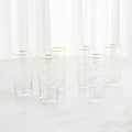 GLOBAL VIEWS S/6 CELEBRATION HIGHBALL GLASSES - Decorative Accents