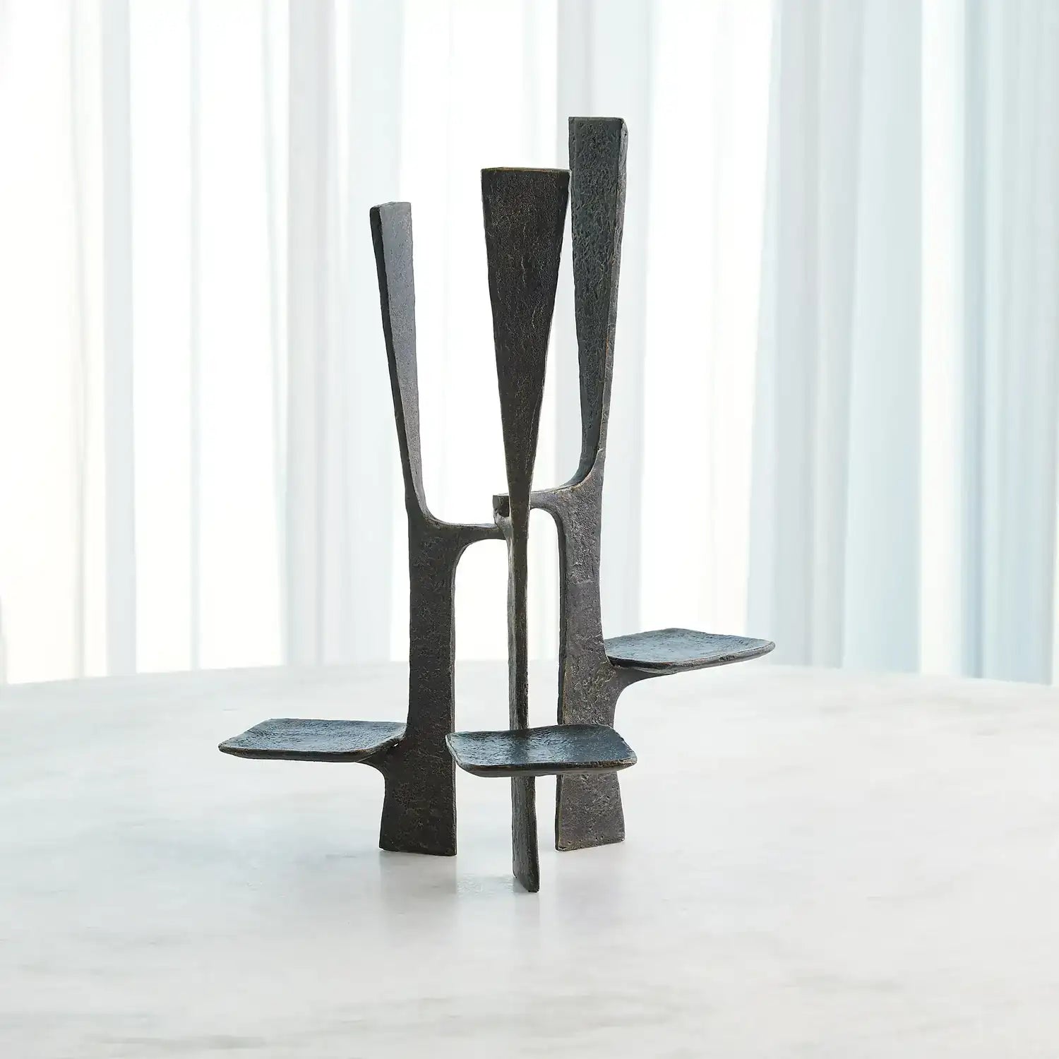 GLOBAL VIEWS TRIUNE CANDLEHOLDER - Decorative Accents