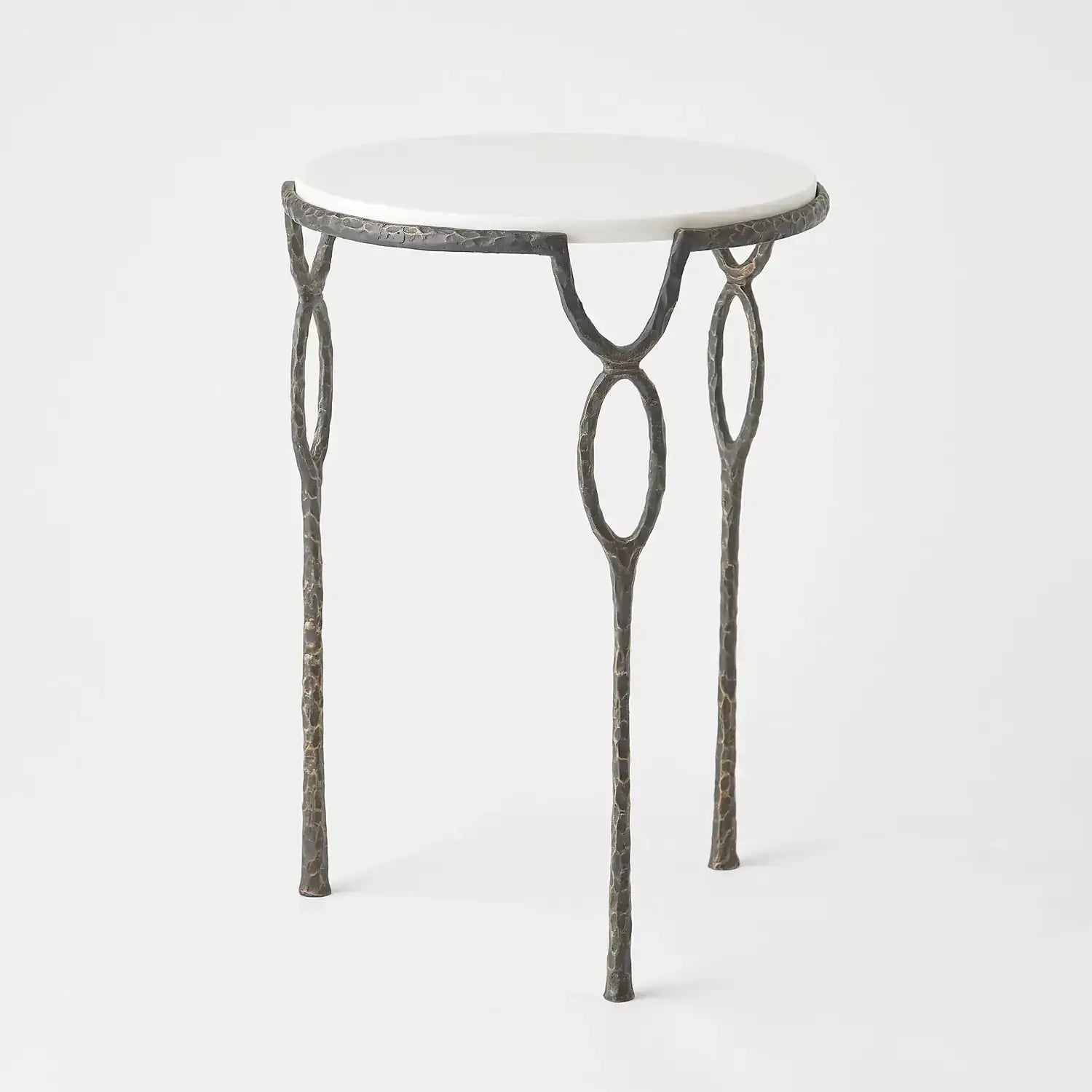 GLOBAL VIEWS CHISELED LOOP TABLE - Side