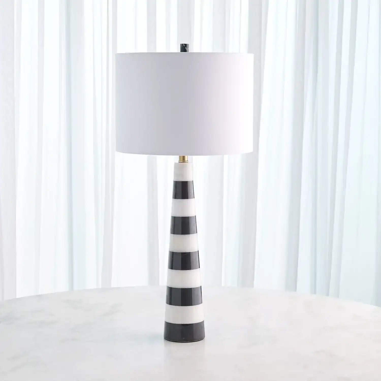 GLOBAL VIEWS, PINNACLE MARBLE LAMP, TABLE LAMPS