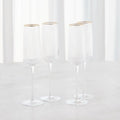 GLOBAL VIEWS S/4 WINSTON CHAMPAGNE GLASSES - Decorative Accents