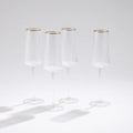 GLOBAL VIEWS S/4 WINSTON CHAMPAGNE GLASSES - Decorative Accents