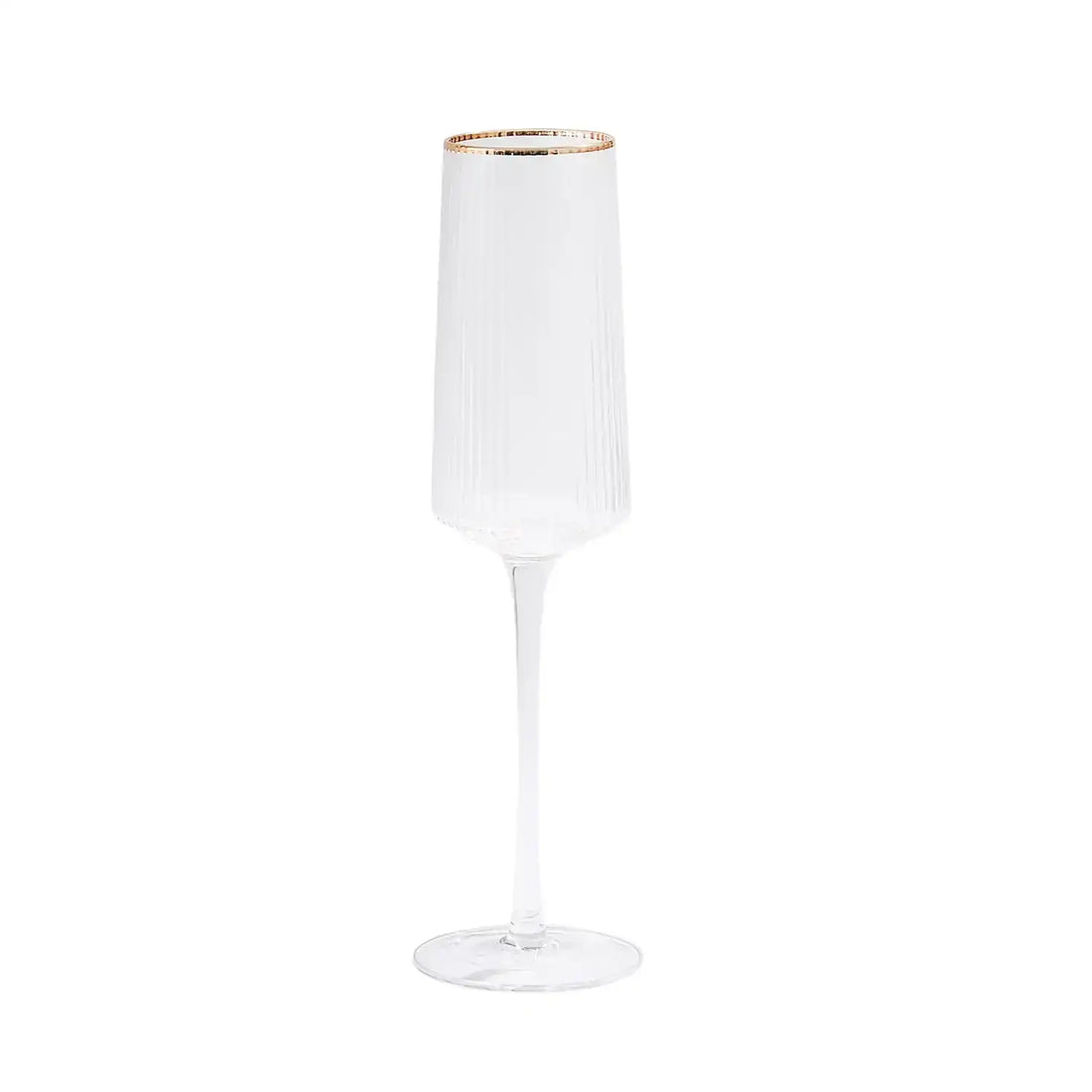 GLOBAL VIEWS S/4 WINSTON CHAMPAGNE GLASSES - Decorative Accents