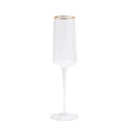 GLOBAL VIEWS S/4 WINSTON CHAMPAGNE GLASSES - Decorative Accents