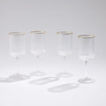 GLOBAL VIEWS S/4 WINSTON WHITE WINE GLASSES - Decorative Accents