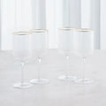 GLOBAL VIEWS S/4 WINSTON WHITE WINE GLASSES - Decorative Accents