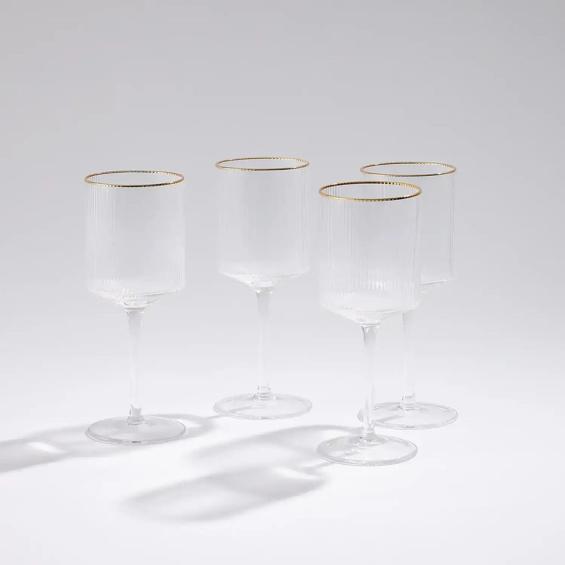 GLOBAL VIEWS S/4 WINSTON RED WINE GLASSES - Decorative Accents