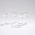 GLOBAL VIEWS S/4 WINSTON COUPE GLASSES - Decorative Accents