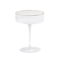 GLOBAL VIEWS S/4 WINSTON COUPE GLASSES - Decorative Accents