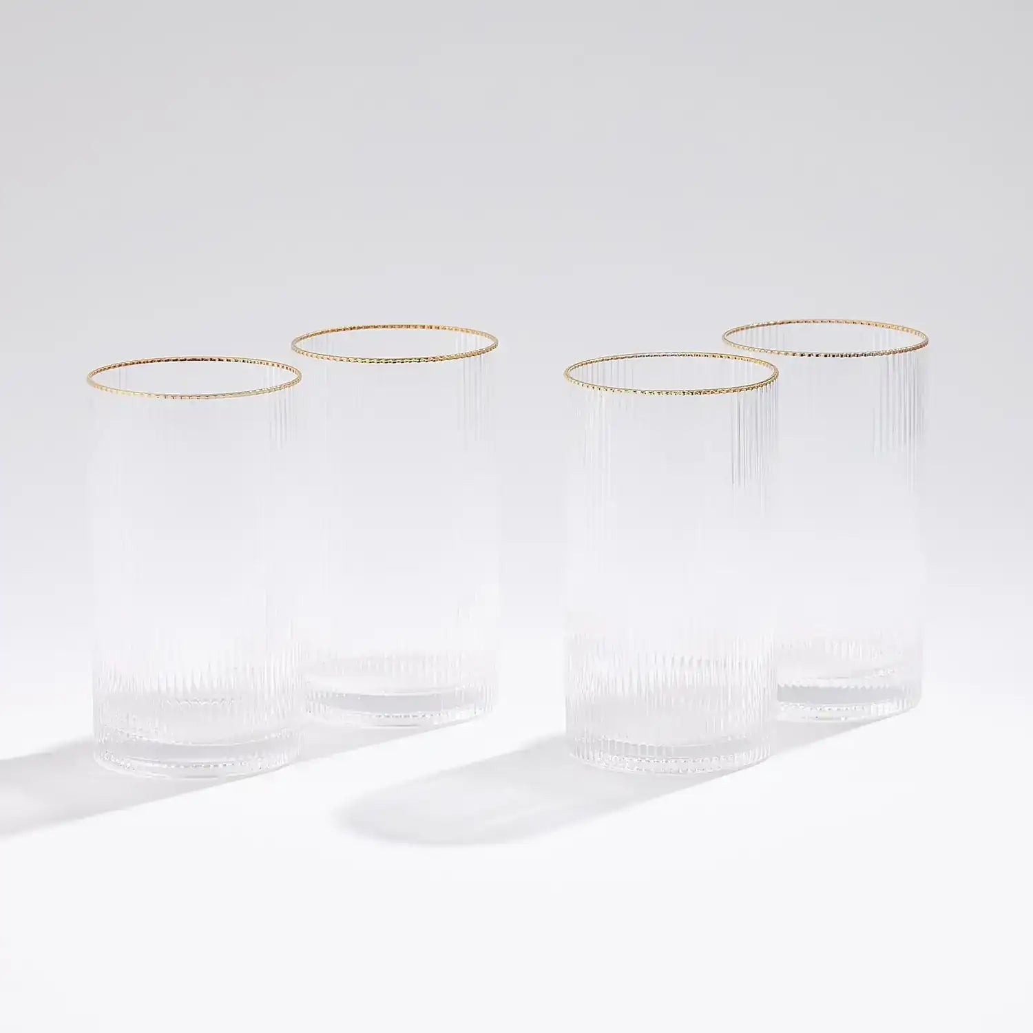 GLOBAL VIEWS S/4 WINSTON HIGHBALL GLASSES - Decorative Accents