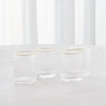 GLOBAL VIEWS S/4 WINSTON DOF GLASSES - Decorative Accents
