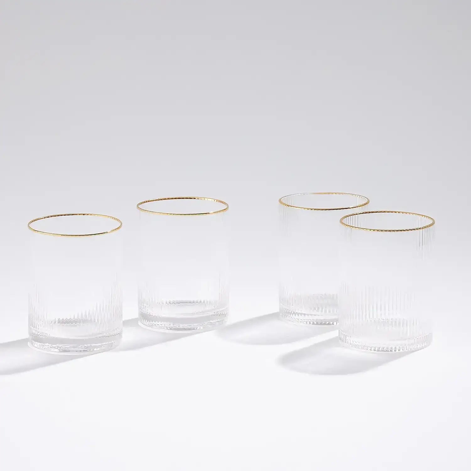 GLOBAL VIEWS S/4 WINSTON DOF GLASSES - Decorative Accents