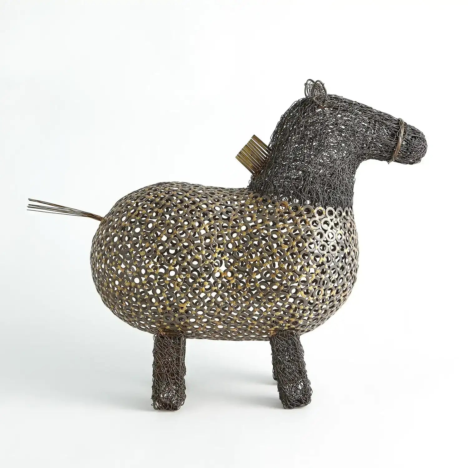 GLOBAL VIEWS CRAZY FAT PONY SCULPTURE - Decorative Accents