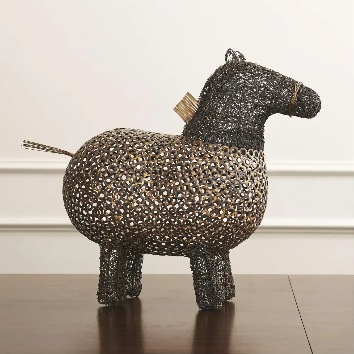 GLOBAL VIEWS CRAZY FAT PONY SCULPTURE - Decorative Accents